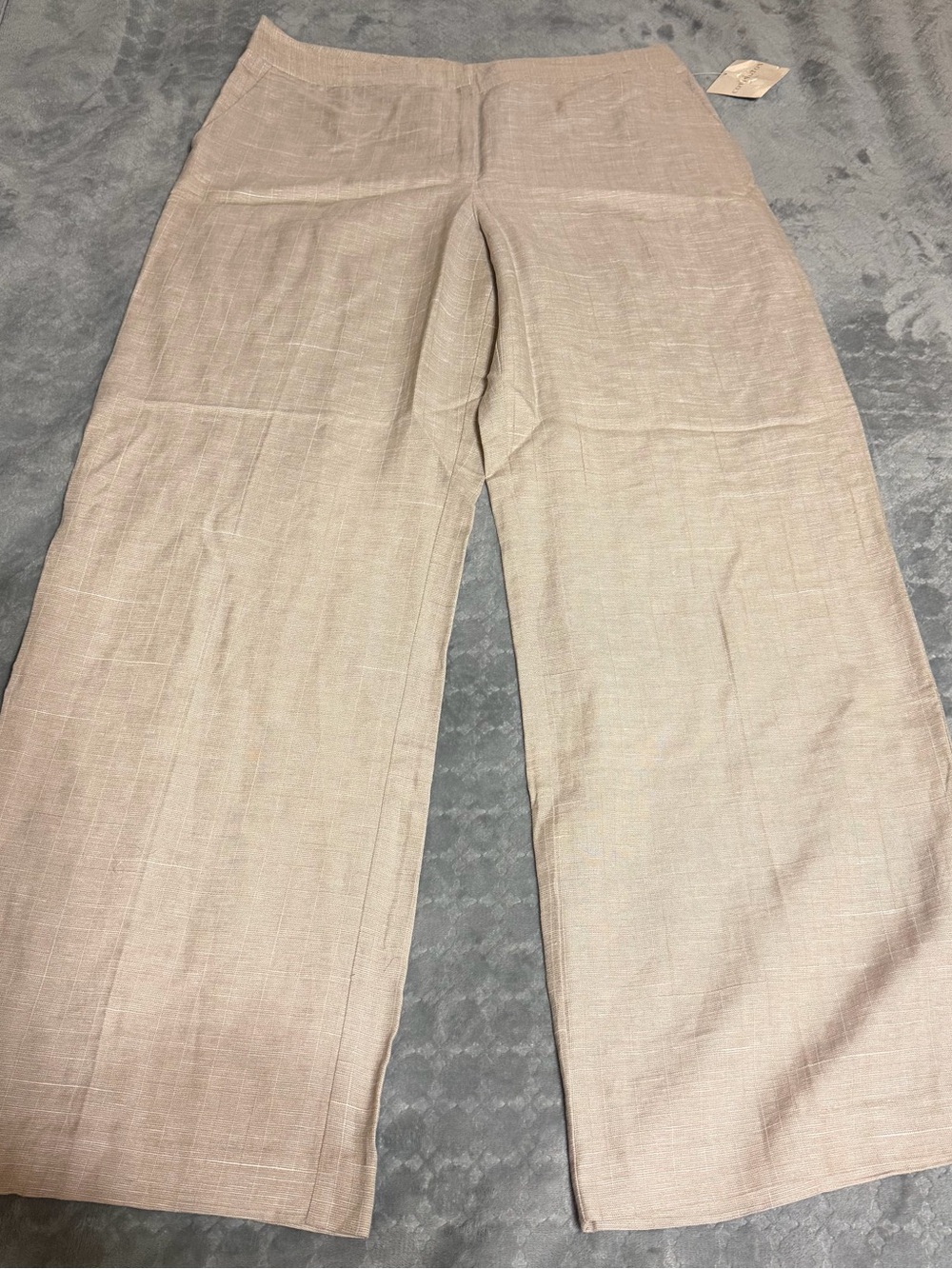 Covington Wide-Leg Chino Pants in Light Tan